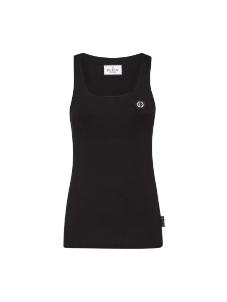 Top Philipp Plein na ramiączkach czarny