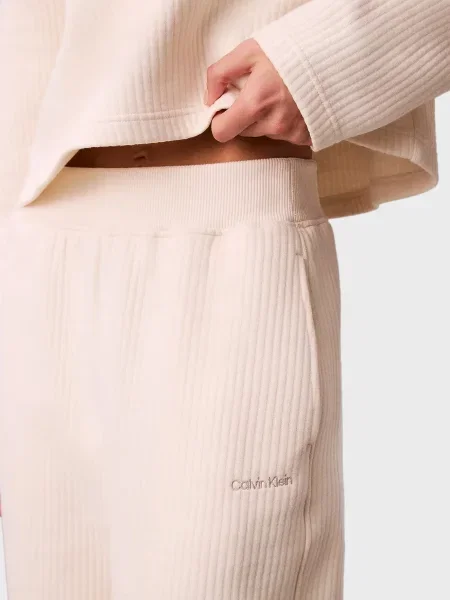 Стеганые джоггеры Calvin Klein белые