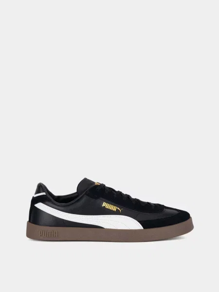 Кожаные кеды Puma черные