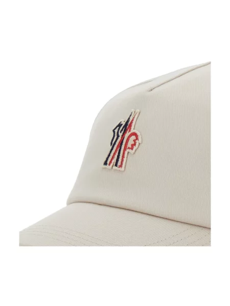 Czapka z daszkiem Moncler z logo szara