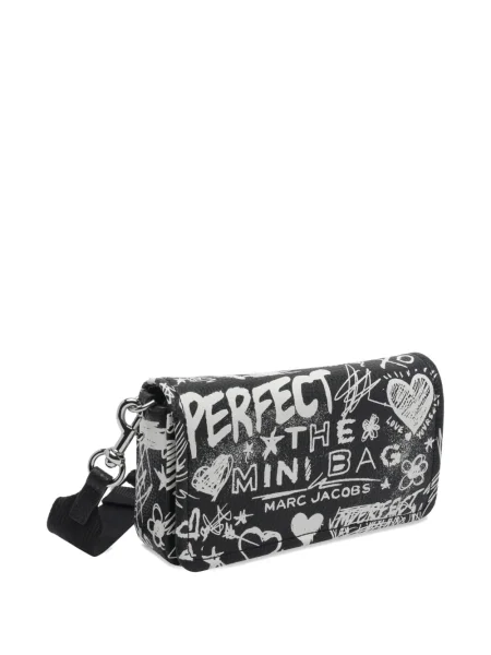 Mini geanta de piele Marc Jacobs din piele mini negru