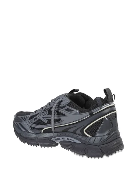 Sneakerși Off-white cu șireturi din dantelă alb
