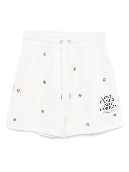 Pantaloni scurți Family First cu imagine alb