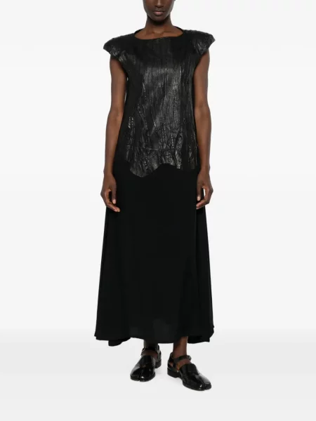 Rochie Isaac Sellam Experience din piele fără mâneci negru