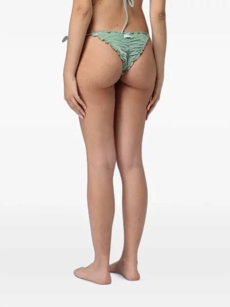 Bikini Mc2 Saint Barth cu volane cu legături verde