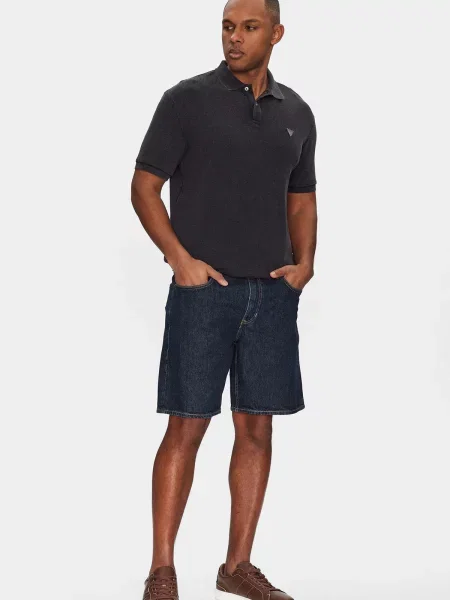 Повсякденні шорти Guess Jeans темно-синій сині