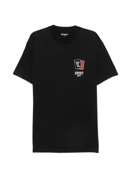 Tricou Carhartt Wip cu imagine din jerseu negru