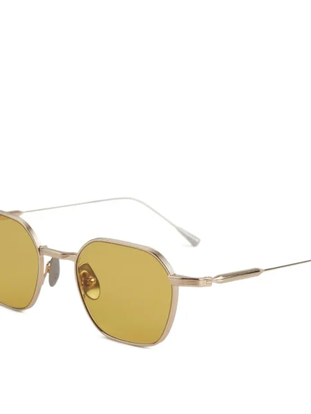 Ochelari de soare Lunetterie Générale cu imprimeu geometric auriu