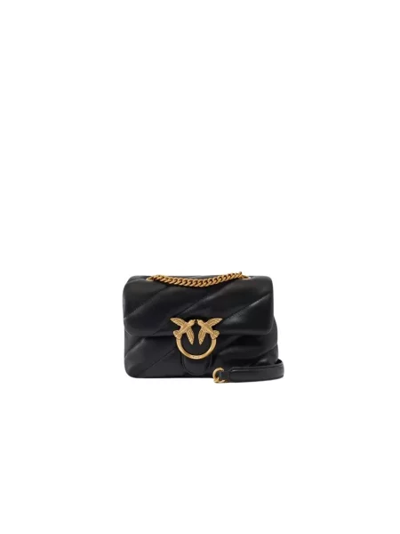 Pinko torebka skórzana czarny