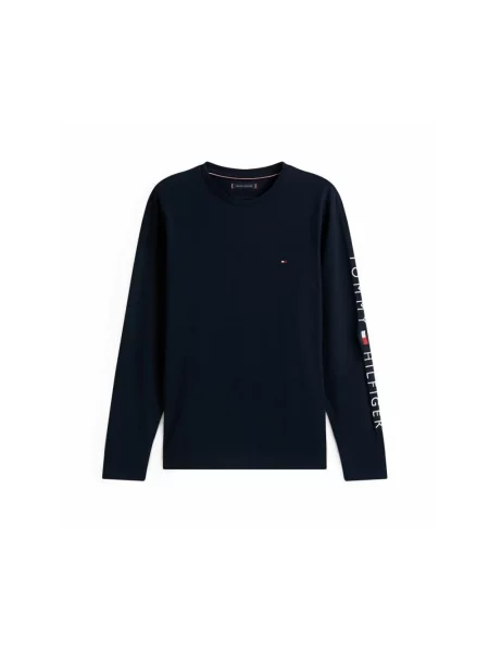 Bluza Tommy Hilfiger z logo niebieska