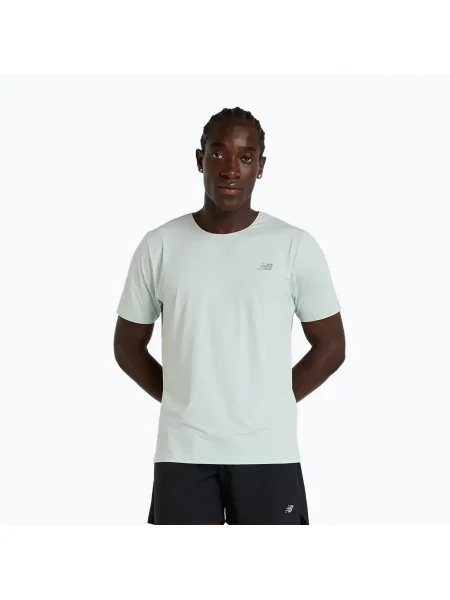 Мъжка тениска за бягане New Balance Race Day clayash зелено