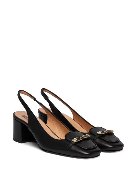 Pantofi cu toc Love Moschino slingback negru