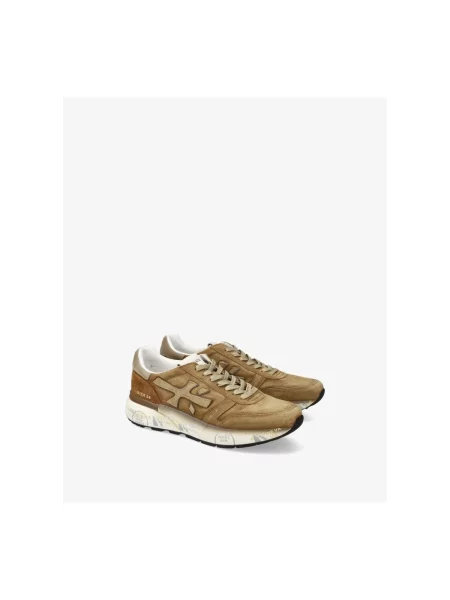 Sneakerși Premiata din piele bej