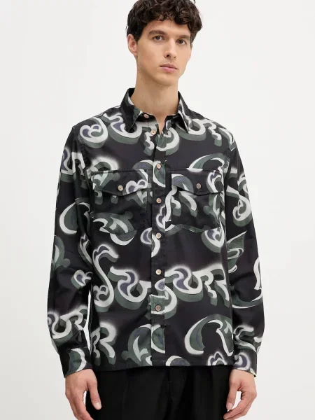 Košile PS Paul Smith tmavomodrá regular s klasickým límcem