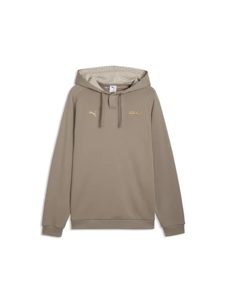 PUMA MÄ™ska bluza z kapturem Porsche Legacy Lifestyle Akcesoria BeÅ¼owy S szara