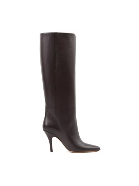 Botki Mm6 Maison Margiela skórzane brązowe