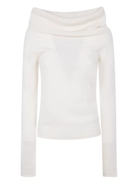 Sweter Nuur wełniany biały