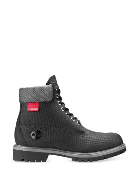 Botine Timberland cu șireturi din dantelă negru