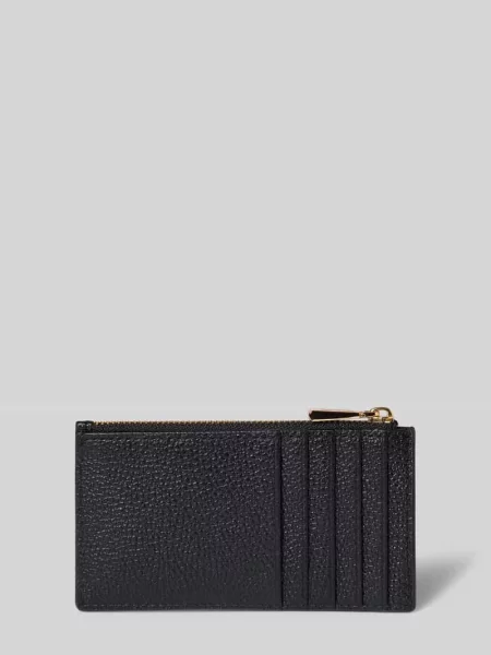 Etui na karty z naturalnej skóry Michael Michael Kors czarny