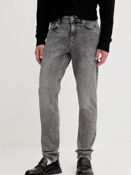Дънки Karl Lagerfeld Jeans мъжки сиво