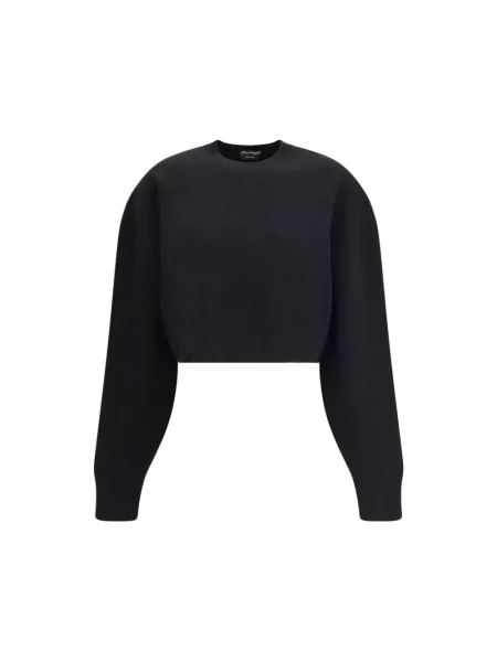 Sweter Tom Ford z kaszmiru z nadrukiem o skróconej długości czarny