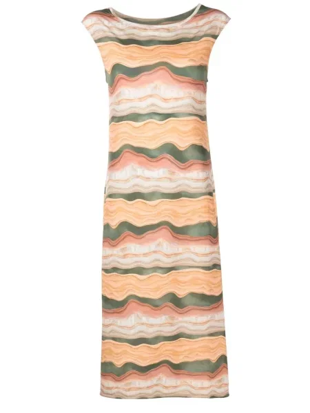 Sukienka midi Lygia & Nanny bez rękawów do kolan garniturowa brązowa