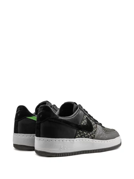 Květinové tenisky Nike Air Force zelené