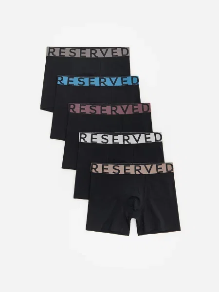 Длинные боксеры Reserved черные