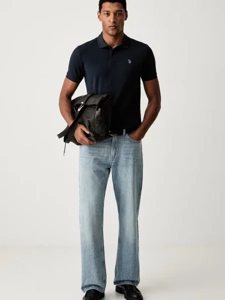 Tricou polo U.s. Polo Assn. din jerseu