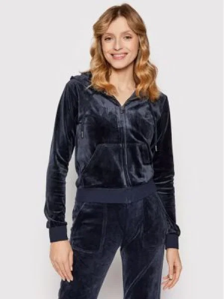 Juicy Couture Mikina Robertson Tmavomodrá Slim Fit