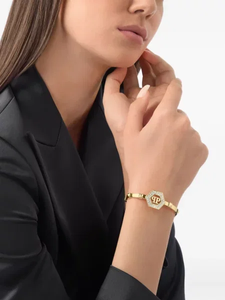 Brăţară Philipp Plein de cristal auriu