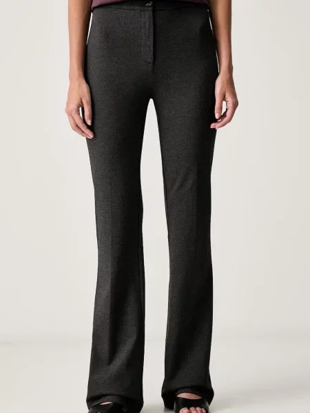 Pinko pantaloni evazați flare pentru femei cu vâscoză gri