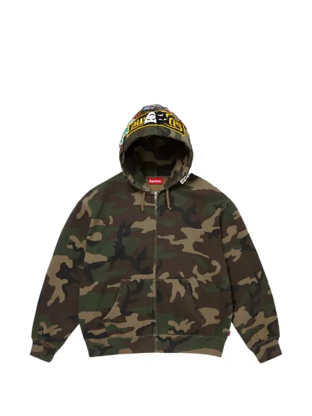 Hanorac cu glugă Supreme verde