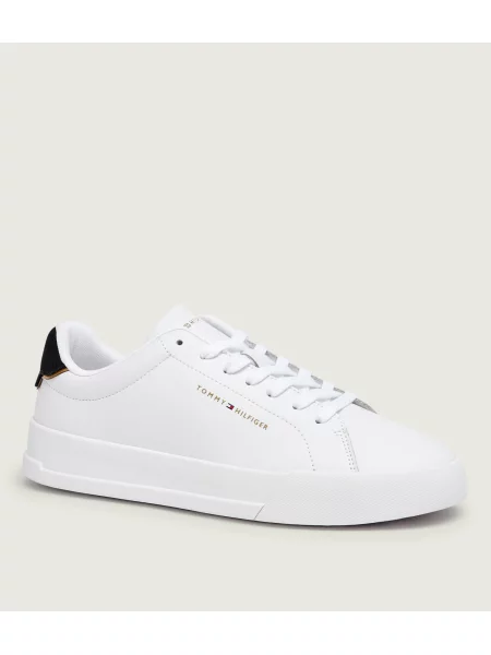 Tommy Hilfiger Teniși din piele alb