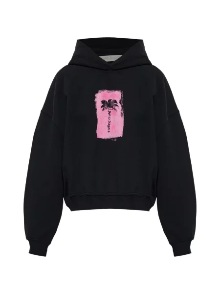 Hanorac cu glugă Palm Angels cu imagine negru