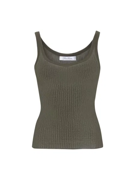 Top Max Mara na ramiączkach zielony