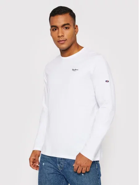 Pepe Jeans Majica ognjeno rdeča / črna bela