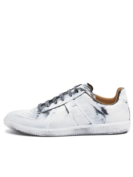 Sneakersy Maison Margiela skórzane białe
