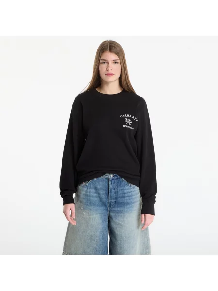 Тениска Carhartt WIP L/S Eightynine Waffle T-Shirt UNISEX Black/ White XS бяло