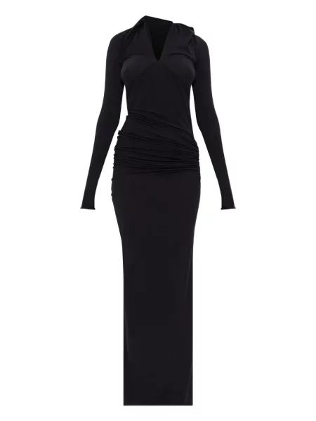 Rochie maxi Entire Studios drapată de costum negru