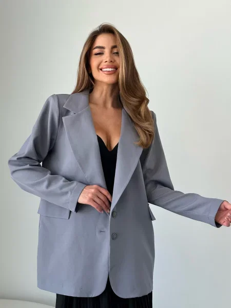 ISSA Plus Піджак Без підкладки сірий