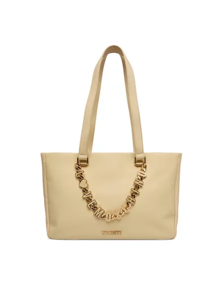 LOVE MOSCHINO Ročna torba bež