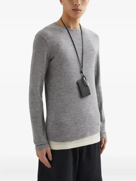 Tricou Jil Sander de lână gri