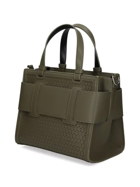 Geantă shopper Armani Exchange cu autograf verde