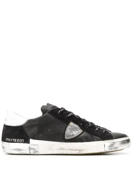 Sneakerși Philippe Model Paris zdrențuiți negru