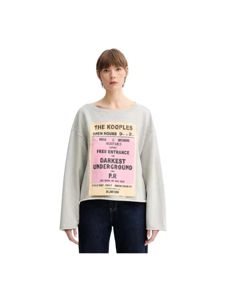 The Kooples bluza szara