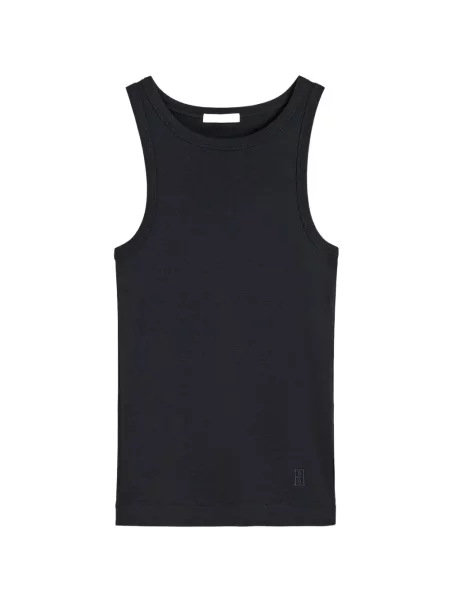 Top By Malene Birger cu broderie negru