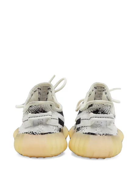 Sneakerși Adidas Yeezy cu model zebră alb