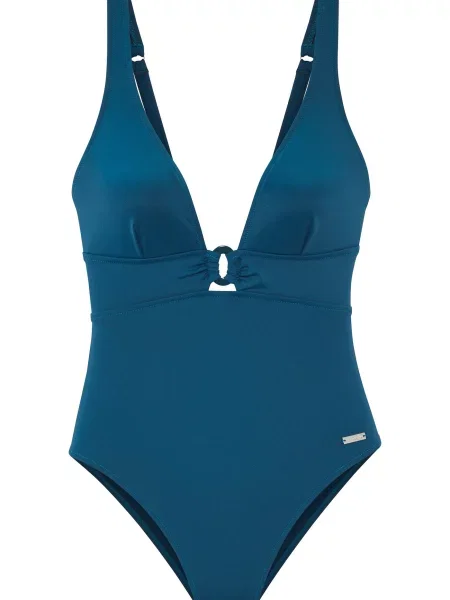 LASCANA Costum de baie întreg petrol verde