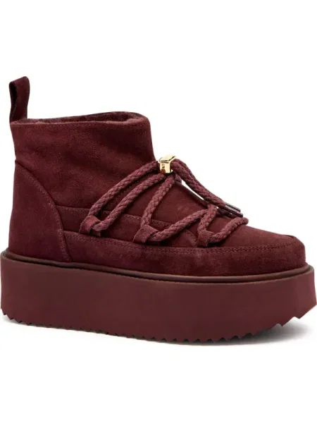 INUIKII Bocanci CLASSIC LOW PLATFORM | piele întoarsă bordo